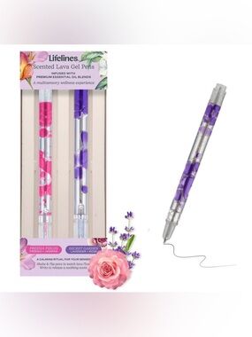 Lifelines 2pk Scented Lava Pens Pink/Purple